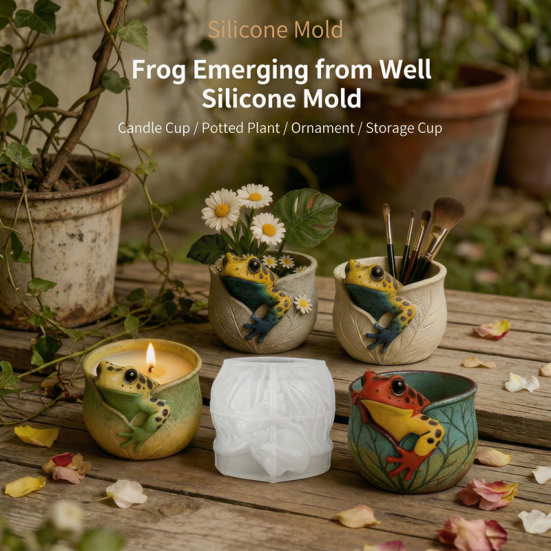 A silicone mold for a frog-sha - Potsticker Mold review and price