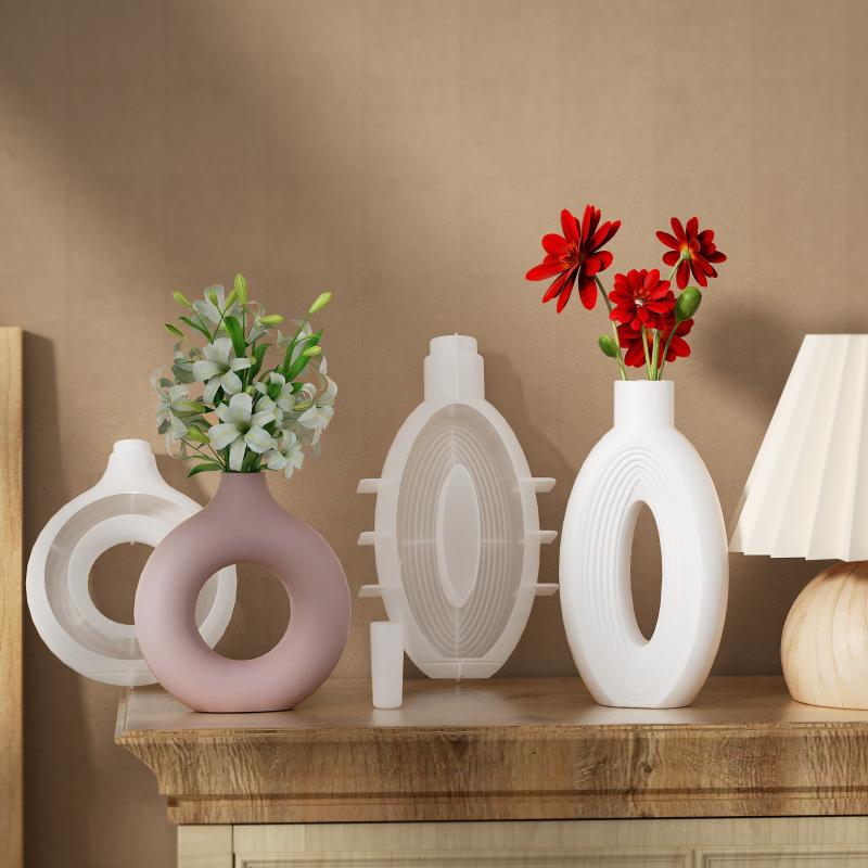 Nordic Donut Shape Vase Silico - Donut Mold Silicone review and price