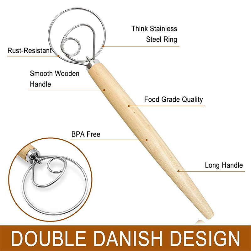 Large Hand Danish Dough Whisk  - Danish Pancake Pan review and price