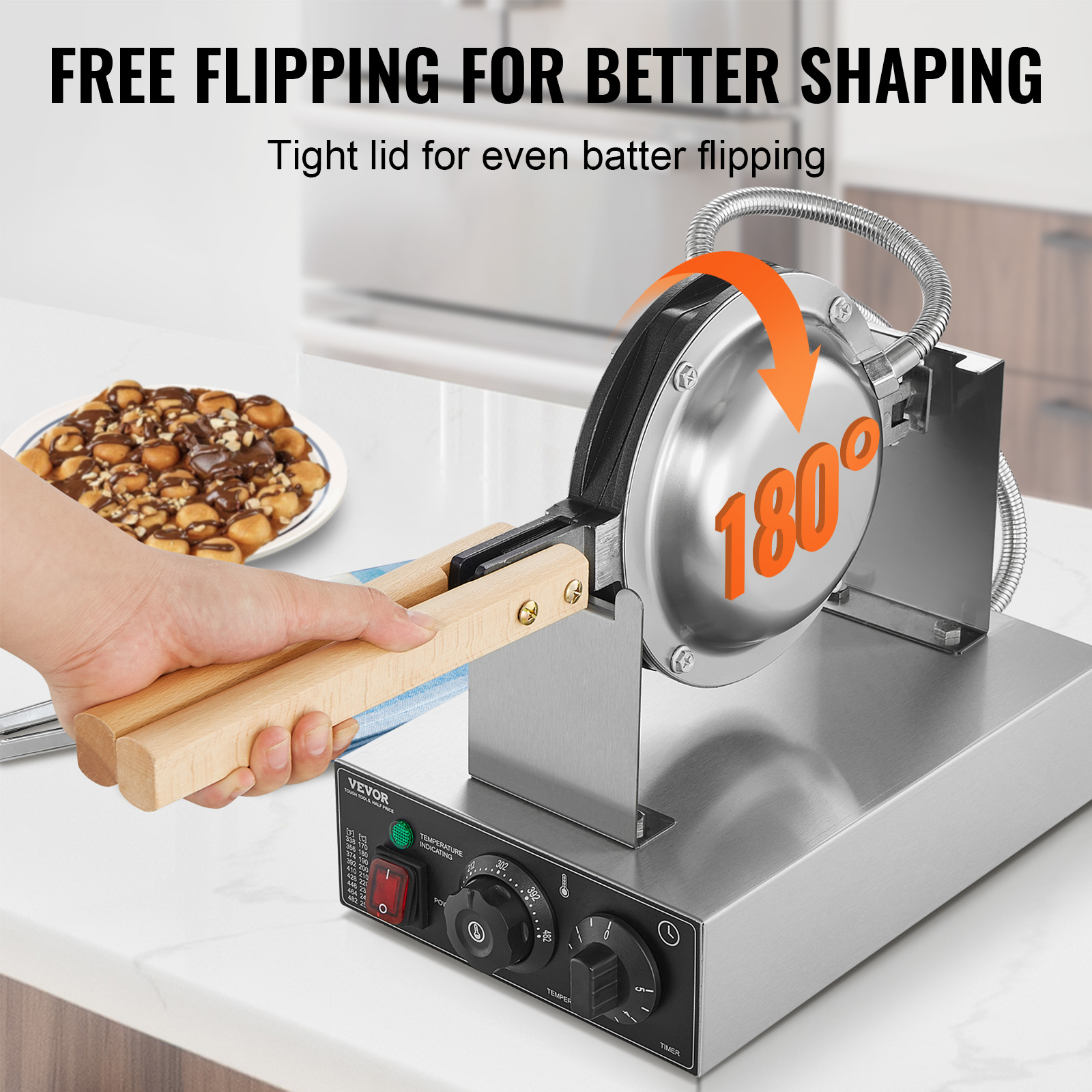 HomeWise Commercial Egg Bubble - Egg Waffle Pan review and price