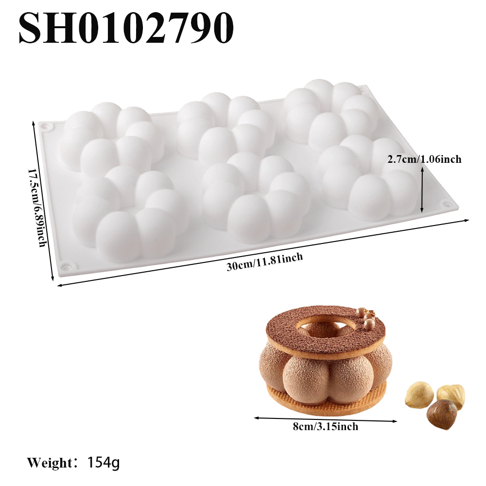 1 or 6 Cells Petal Shaped Donu - Donut Mold Silicone review and price