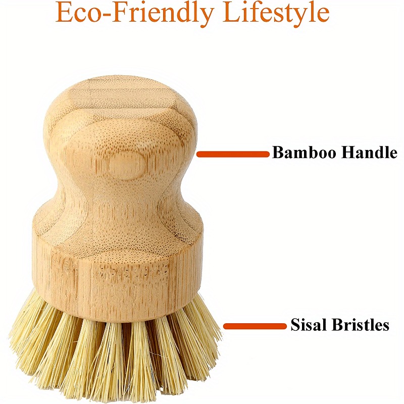 Bamboo Dish Scrub Brush Soap D - Cast Iron Corn review and price