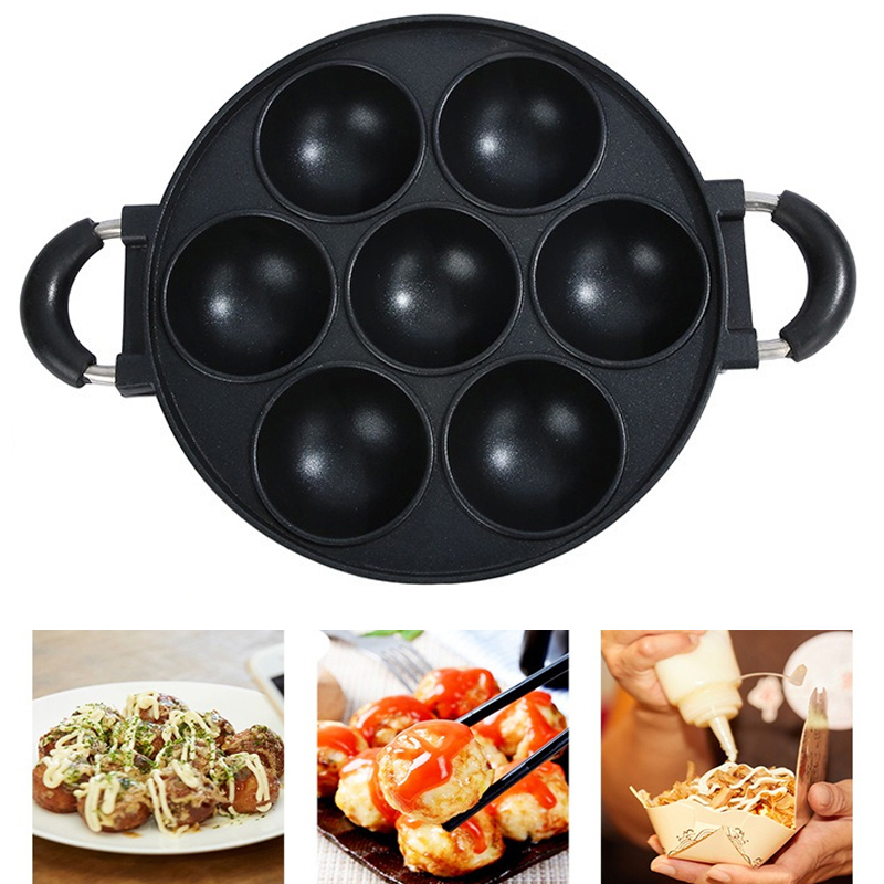 7 Hole Cake Cooking Pan Cast I - Egg Waffle Pan review and price