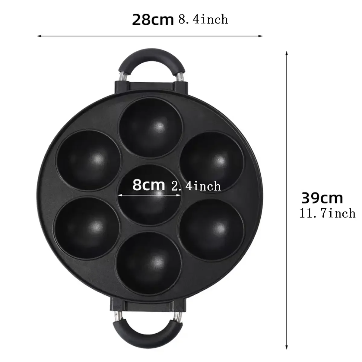 7 Hole Cake Cooking Pan Cast I - Egg Waffle Pan review and price