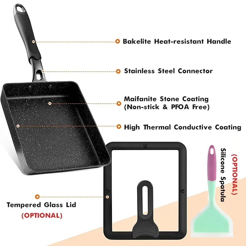Japanese Omelette Pan / Tamago - Egg Waffle Pan review and price