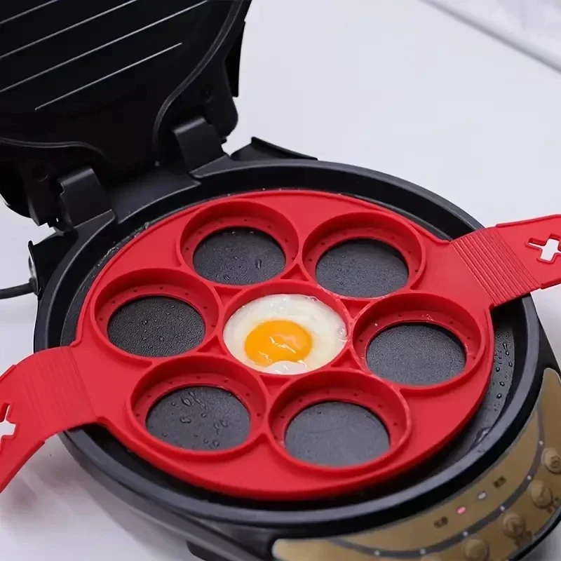 Silicone 7-hole Circular Fryin - Egg Waffle Pan review and price