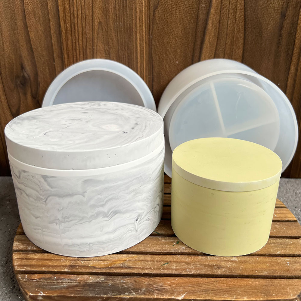 Round Cement Candle Canister S - Potsticker Mold review and price